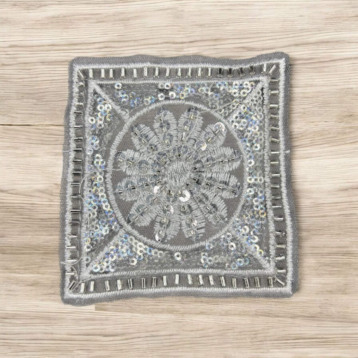Glitter Bloom Square Patch