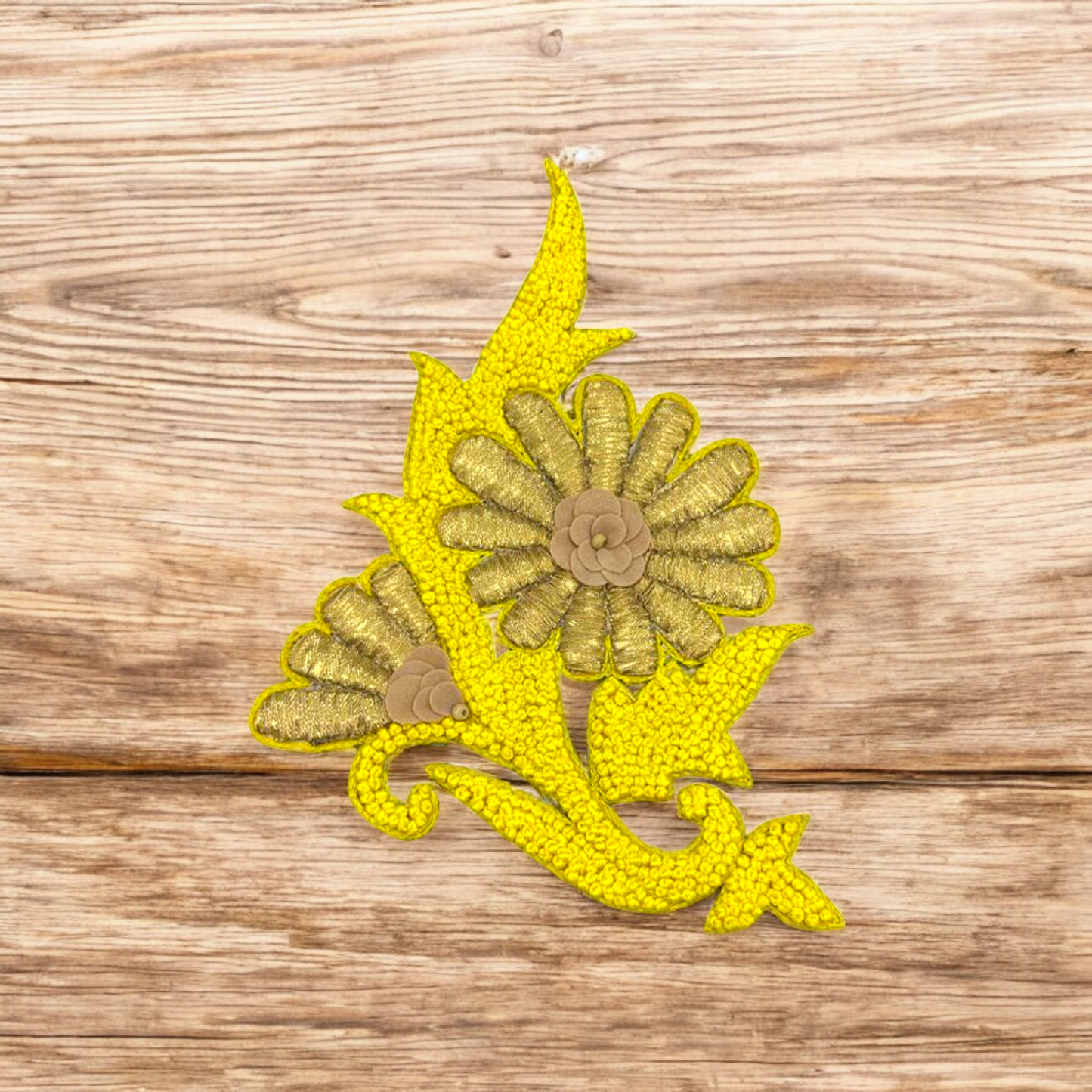 Sapphire Radiance Floral Patch