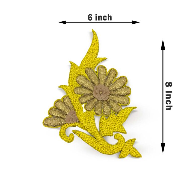Sapphire Radiance Floral Patch