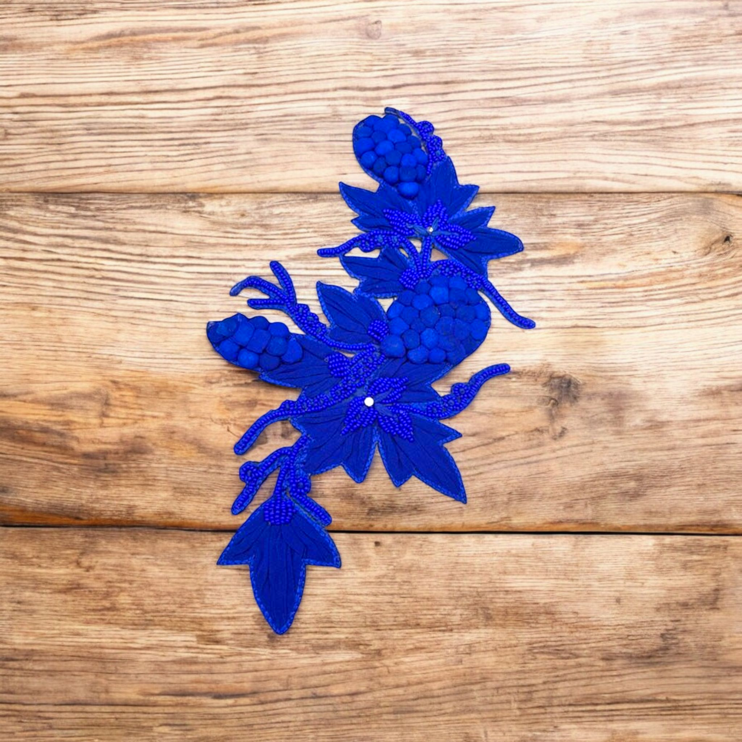 Royal Sapphire Vine Appliqué