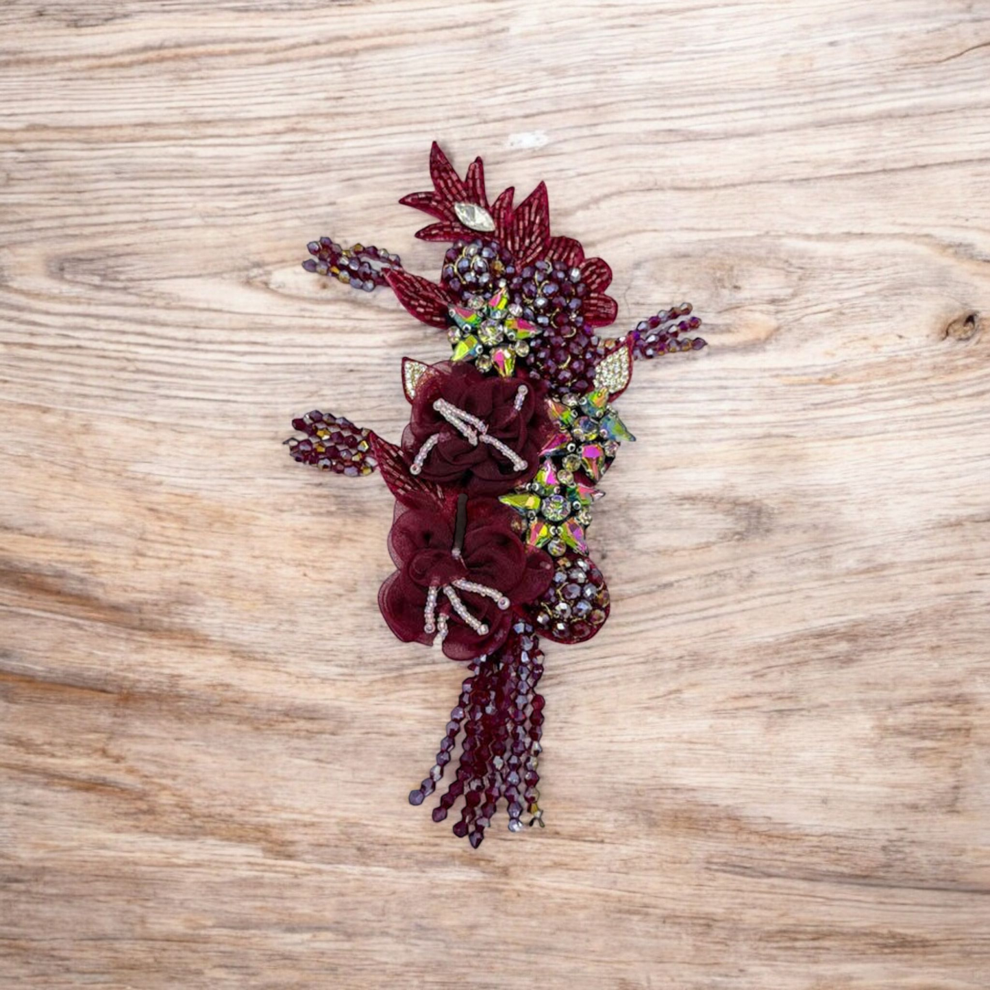 Wine Elegance Floral Patch