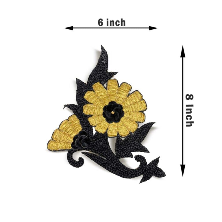 Golden Marigold Appliqué Patch