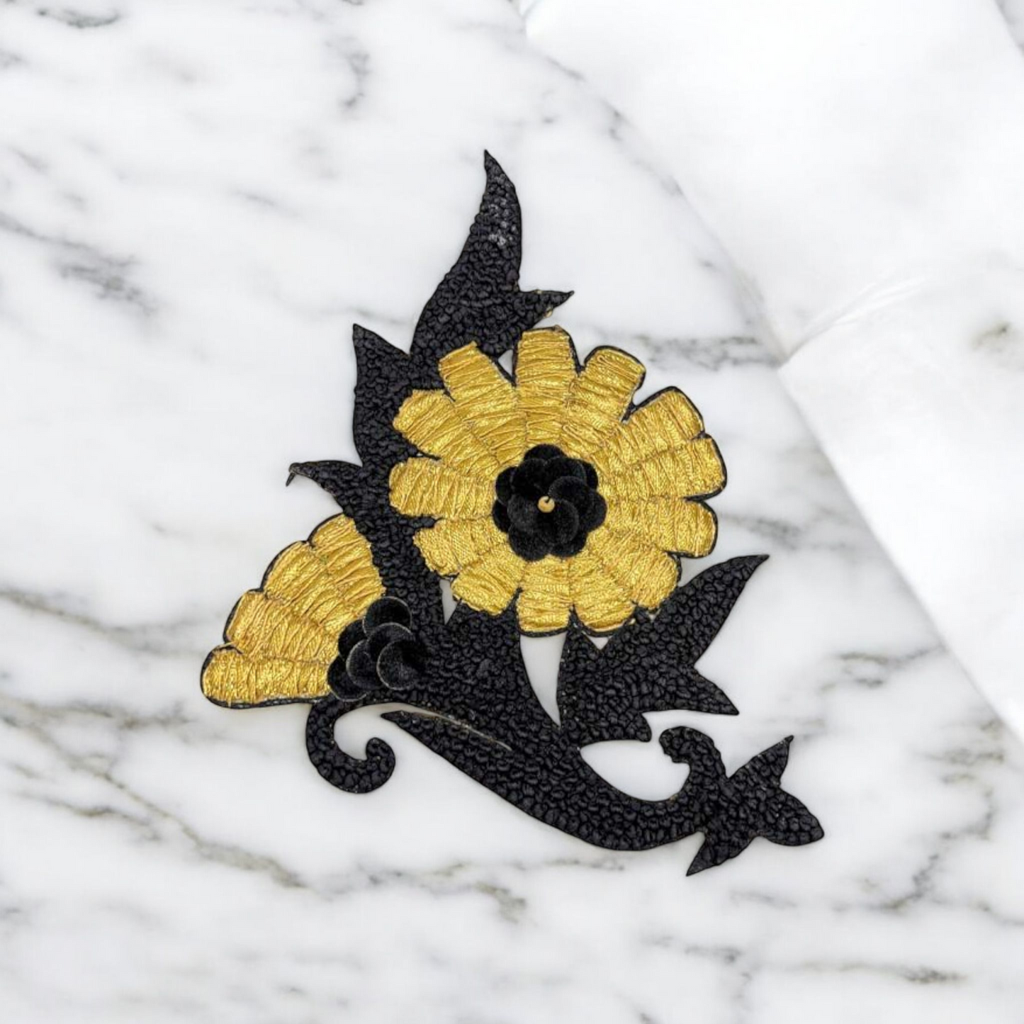Golden Marigold Appliqué Patch