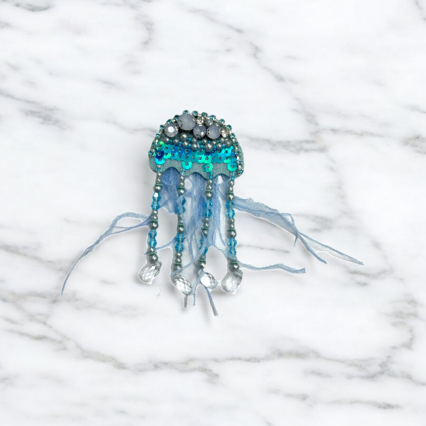 Turquoise Ocean Jellyfish Patch