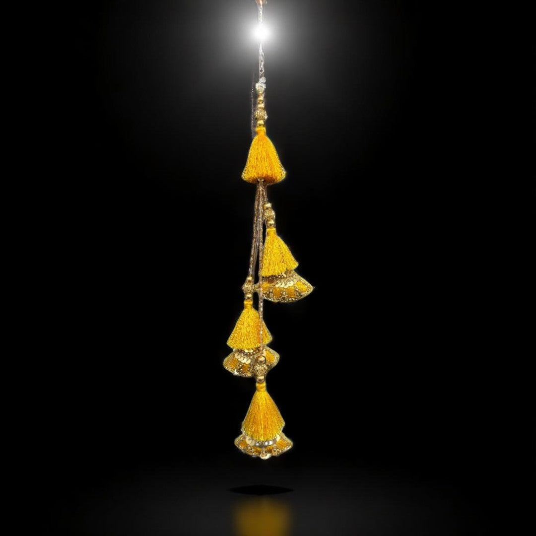 Sun Marigold Jhumkas (1 Pair)