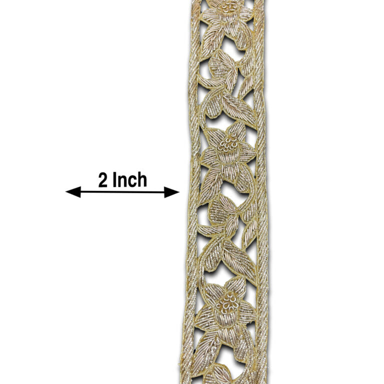 Regalia Floral Lattice Border (2 Inch)(Comes in 9 Meters)