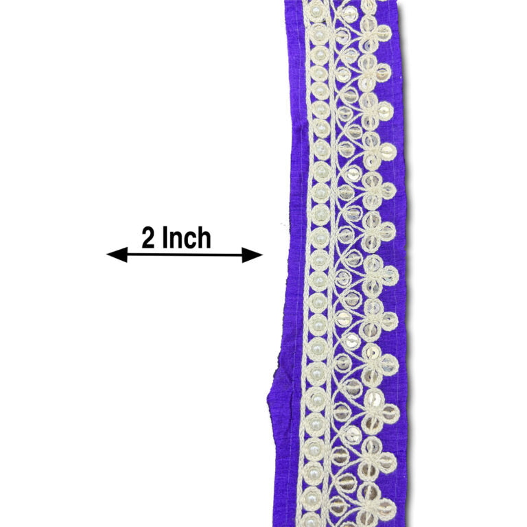 Ethereal Circlework Gota Border (Comes in 9 Meters)
