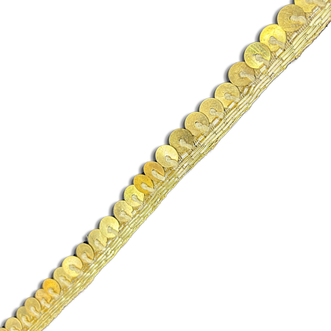 Classic Golden Sequin Border (0.5 Inch)
