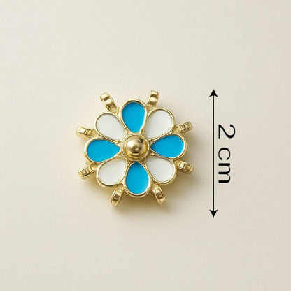 Icy Sky Floral Medallion