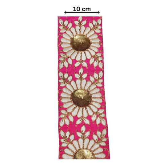 Noor-e-Kamal Golden Bloom Lace (Comes in 9 Meters)