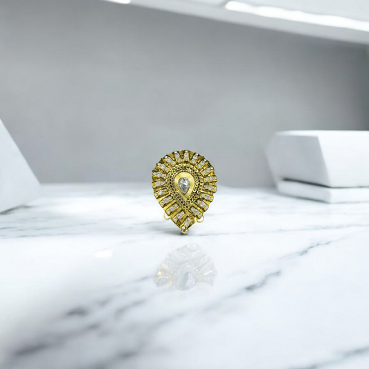 Golden Radiance Brooch