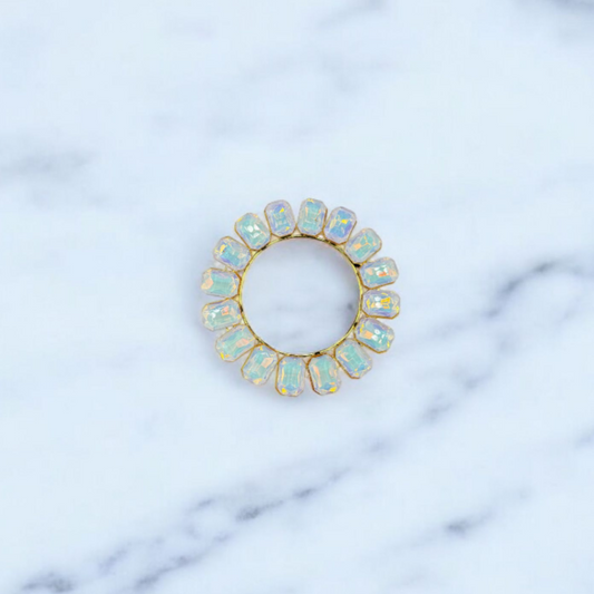 Opal Halo Brooch