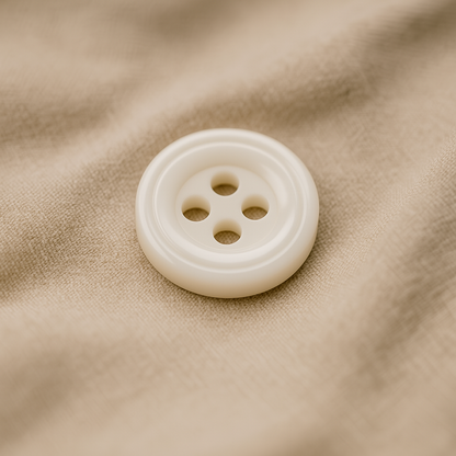 Pearl Ridge – Glossy Rimmed Shirt Button