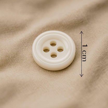 Pearl Ridge – Glossy Rimmed Shirt Button