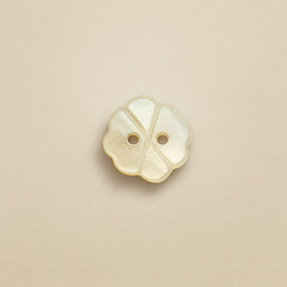 Mother of Pearl Clover Button