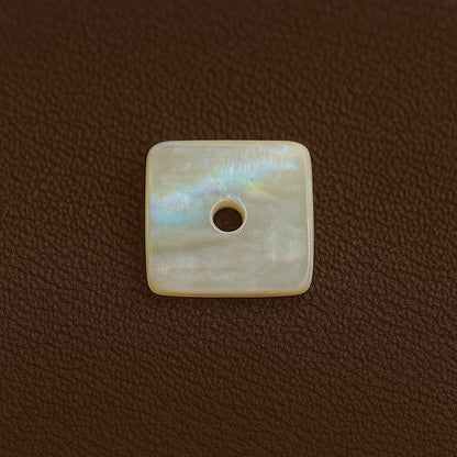 Iridescent Square Shell Button