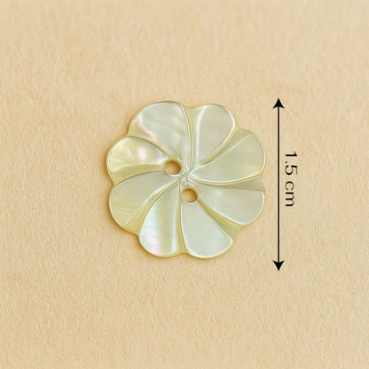 Swirl Bloom Shell Button