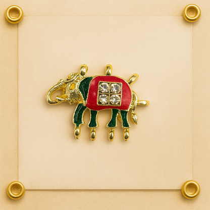 Classic Regal Elephant Button