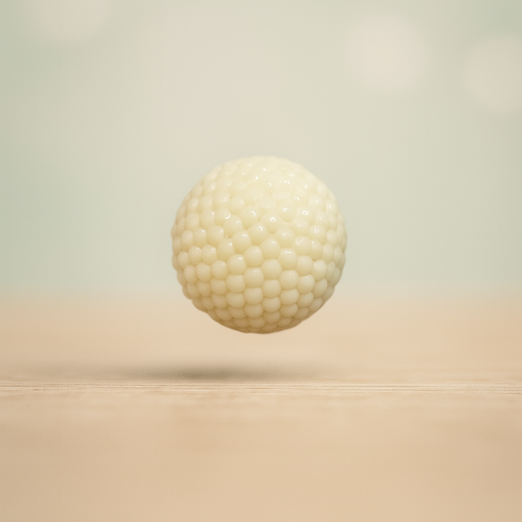 Ivory Bubble Dome Button