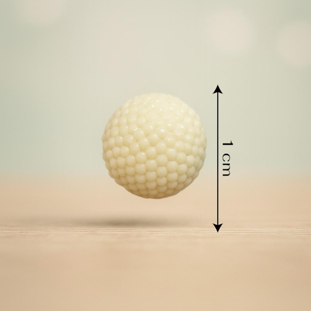 Ivory Bubble Dome Button