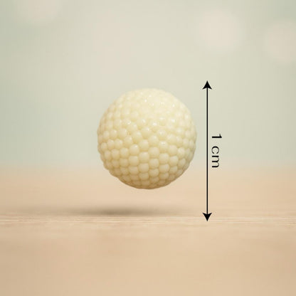 Ivory Bubble Dome Button
