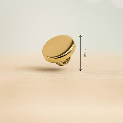 Matte Gold Minimal Button