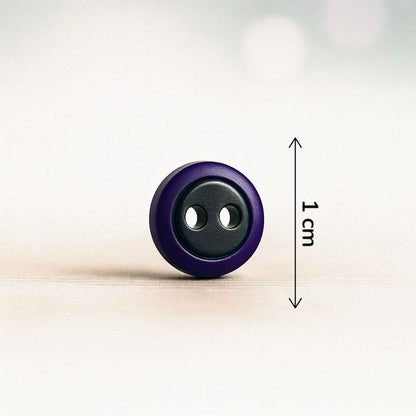 Purple & Black Dual-Tone Button