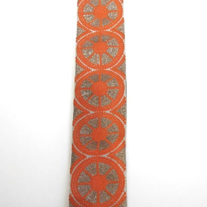 Chakra Glow Circle Lace – Orange (Comes in 9 Meters)