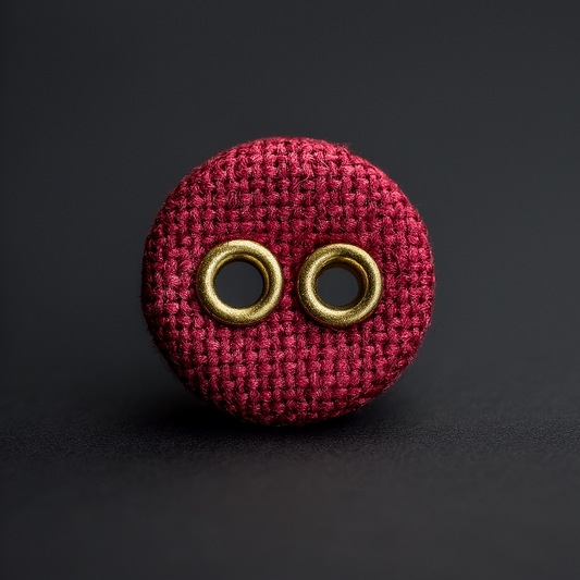 Royal Ruby Textured Button