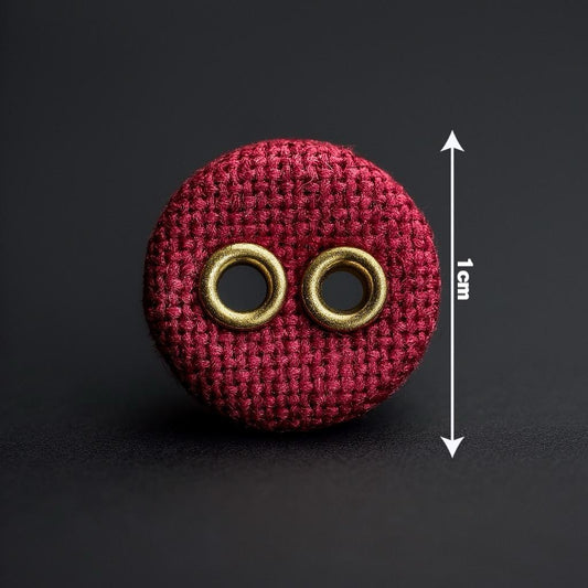 Royal Ruby Textured Button
