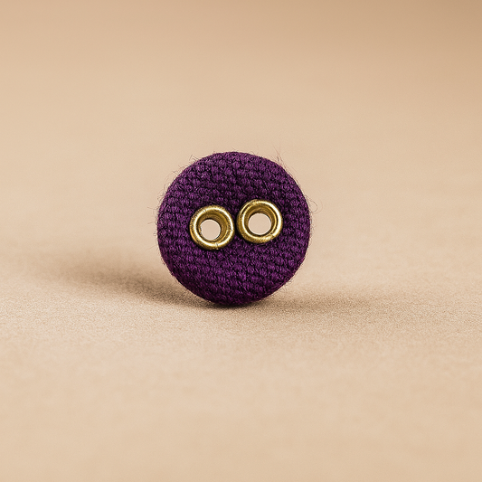 Royal Plum Fabric Button