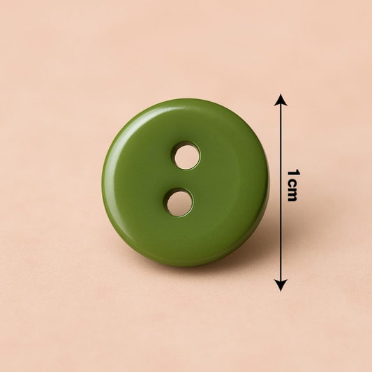 Olive Gloss Classic Button