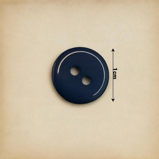 Midnight Sapphire Duo-Hole Button