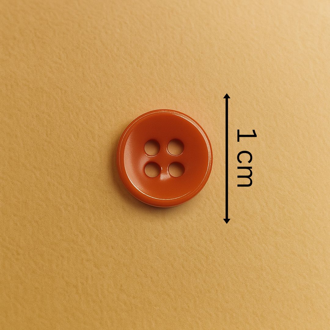 Sunset Amber Quad-Hole Button