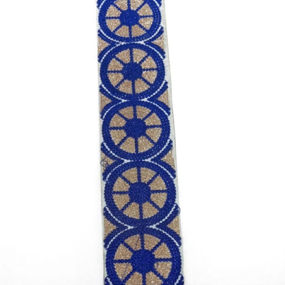 Chakra Glow Circle Lace – Royal Blue (Comes in 9 Meters)