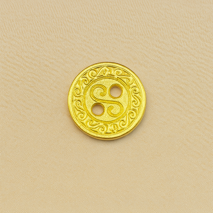 Imperial Swirl Monogram Button