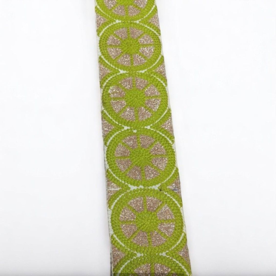 Chakra Glow Circle Lace – Parrot Green (Comes in 9 Meters)