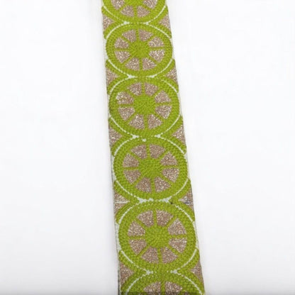 Chakra Glow Circle Lace – Parrot Green (Comes in 9 Meters)
