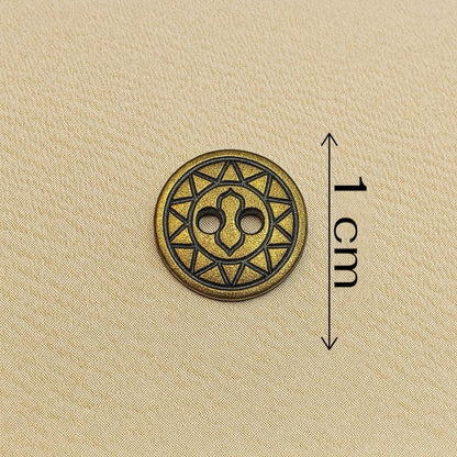 Heritage Sunburst Etched Button