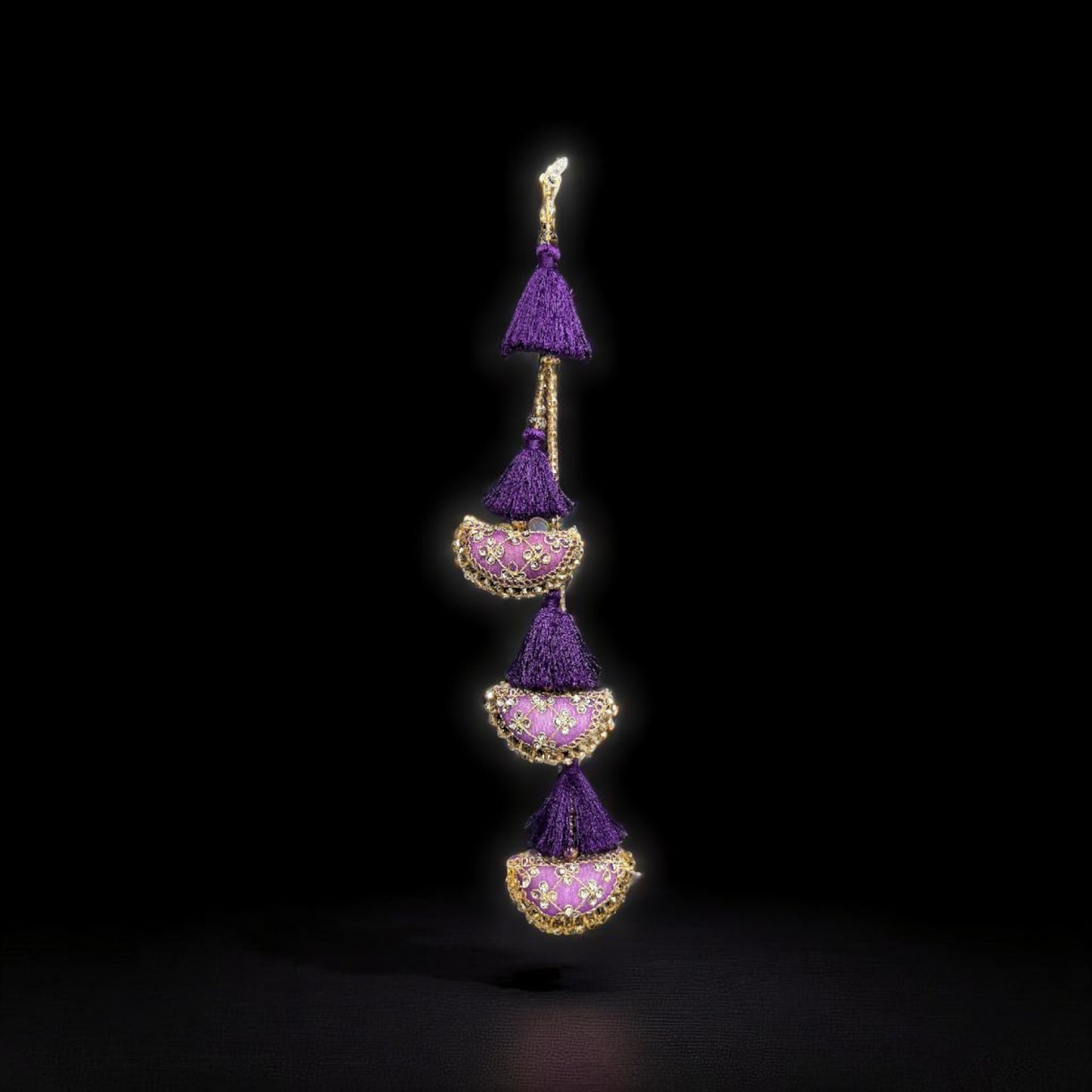 Purple Maharani Latkan (1 Pair)