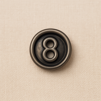 Barrel Loop Gunmetal Button