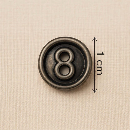 Barrel Loop Gunmetal Button
