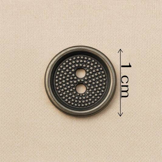 Antique Bronze Pebble Dome Button