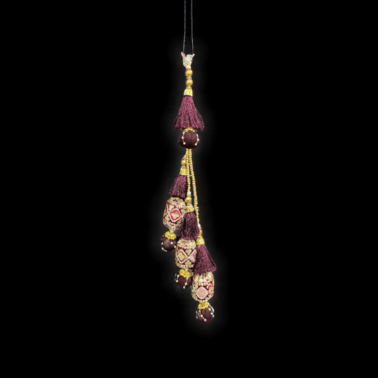 Royal Maroon Medallion (1 Pair)