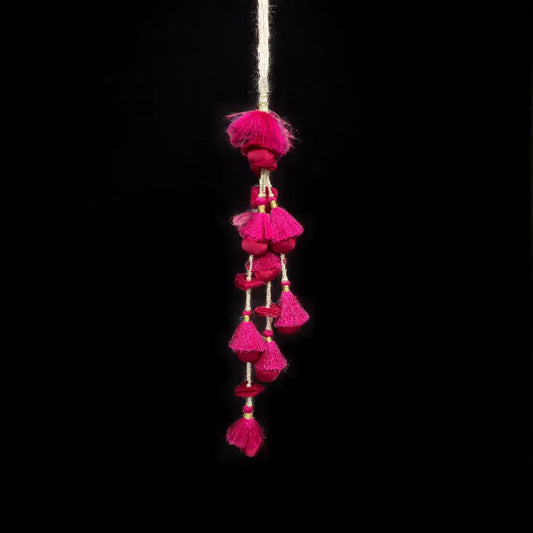 Magenta Flare Tassels (1 Pair)