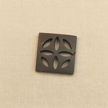 Floral Petal Square Button
