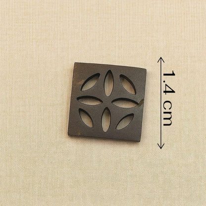 Floral Petal Square Button