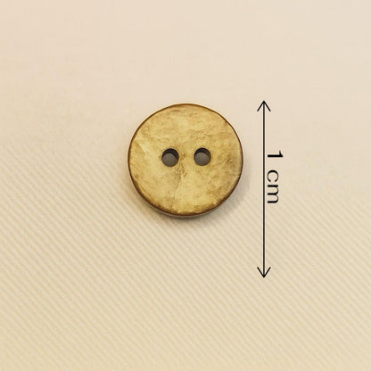 Rustic Amber Swirl Two-Hole Button