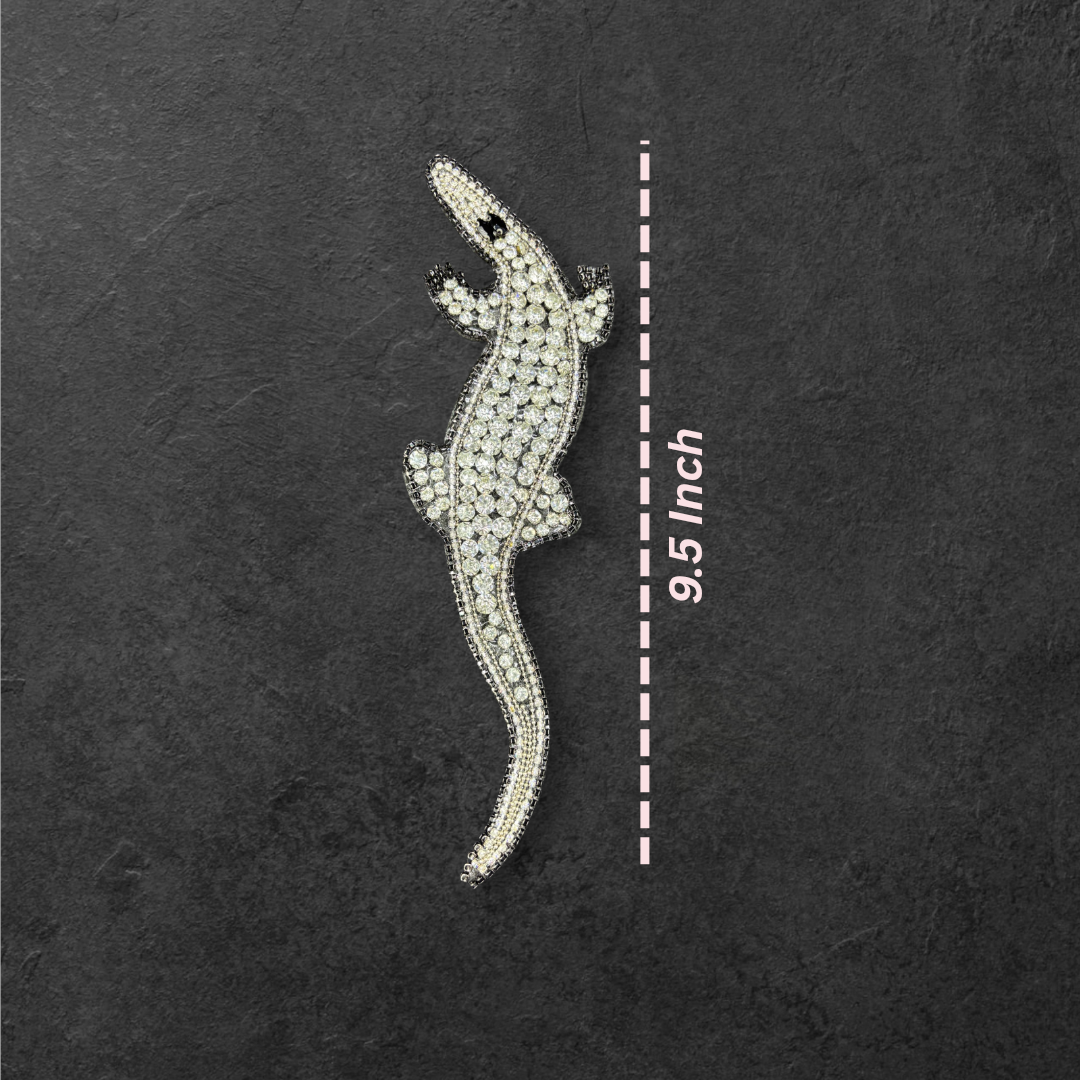 Crystal Crocodile Luxe Patch