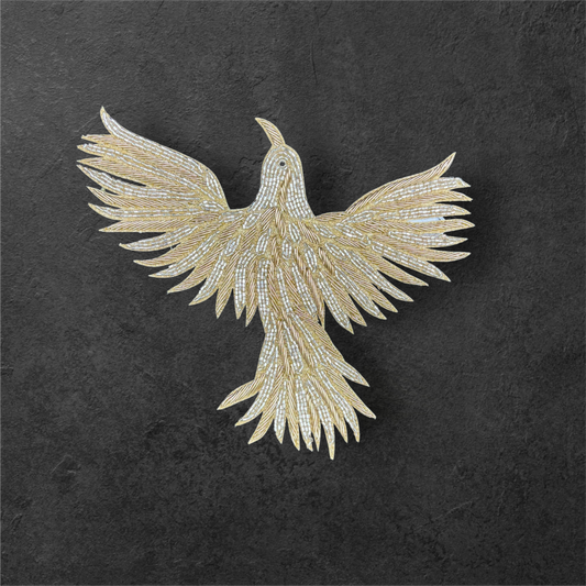 Golden Phoenix Rise Patch
